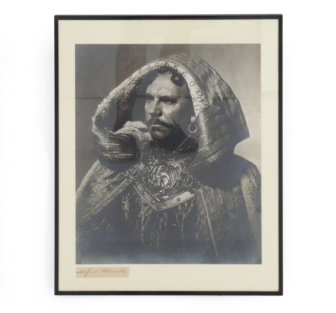 ALFREDO VALENTE (AMERICAN) PHOTOGRAPH: Signed lower left. Dated 1959, Kenneth Taylor Galleries label on verso. Dimensions: (Frame) H 20.25" x W 16.25" (Sight) H 16" x W 13" Condition: Wear consistent with age. Scuffs to frame.
