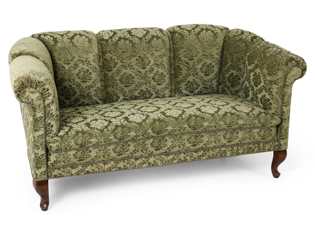 DANISH MOHAIR SOFA C. 1940S (1 of 11)