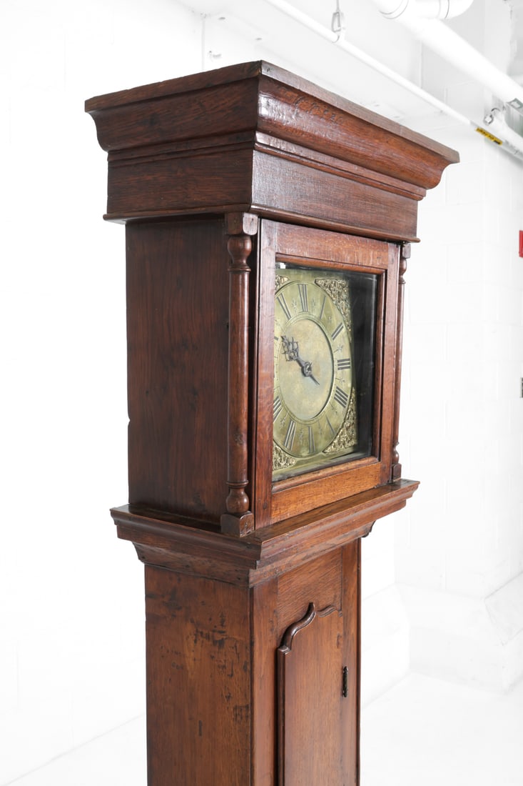 ANTIQUE TALL CASE CLOCK - 8