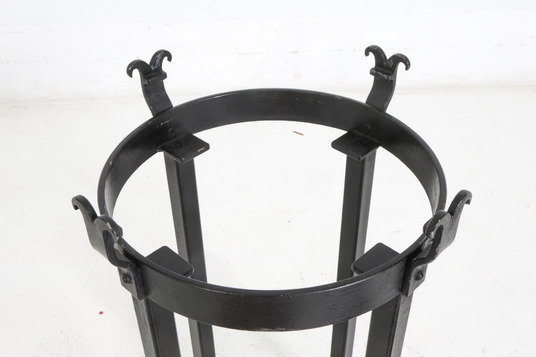 ANTIQUE CLOCK FACE SIDE TABLE - 14