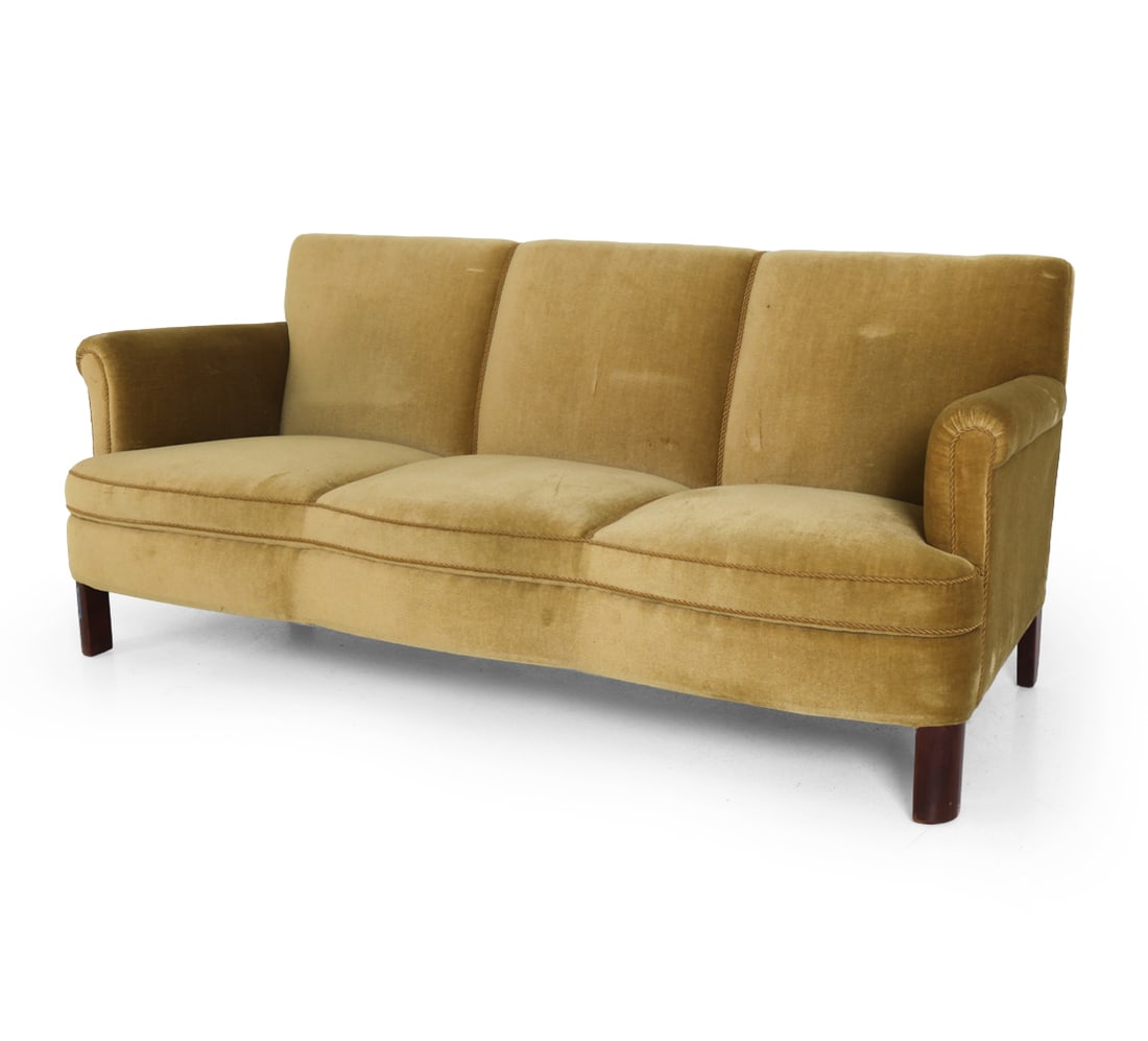 JOSEF FRANK STYLE SWEDISH VELOUR SOFA C. 1960S (1 of 17)