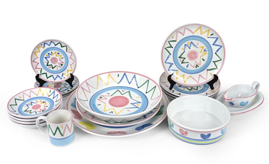 ITALIAN CALECA CERAMIC DINNERWARE GROUPING (1 of 13)