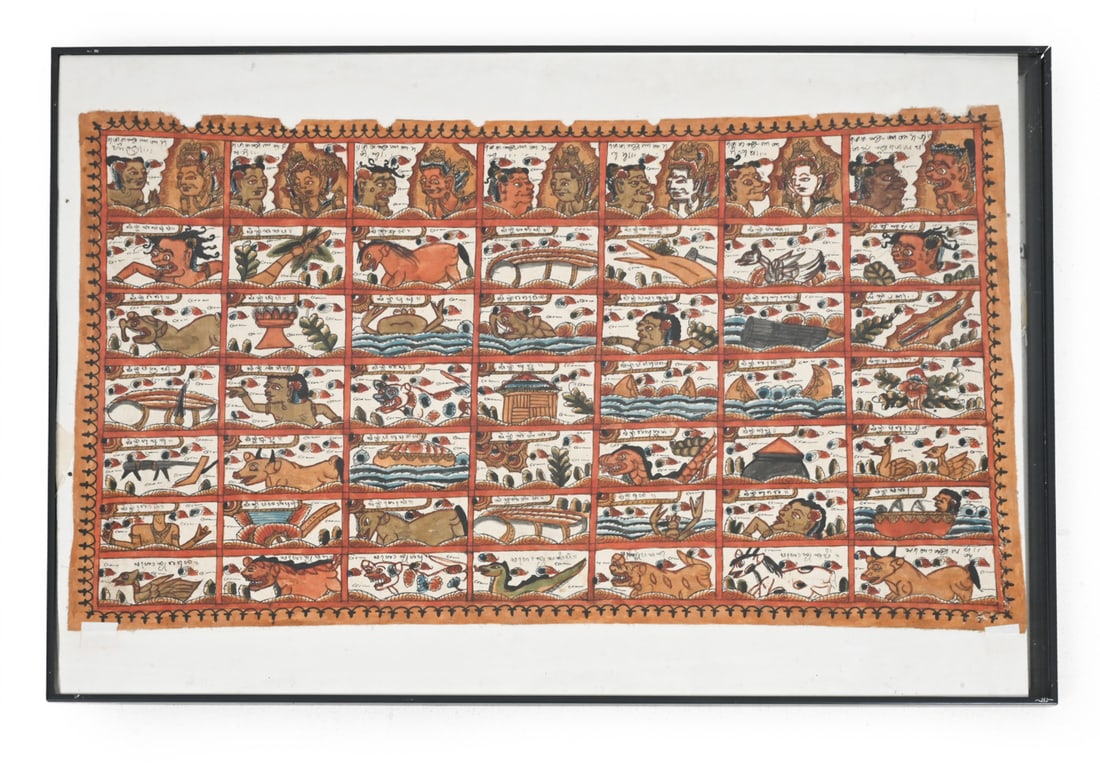 BALINESE PALINTANGAN ASTROLOGY CALENDAR TAPESTRY (1 of 5)