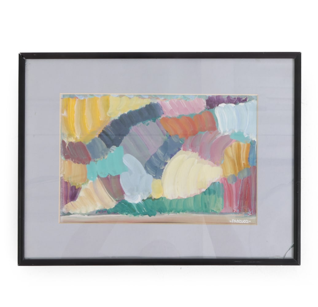 JAMES R. PASCUCCI (1928-2015) ABSTRACT WATERCOLOR (1 of 8)