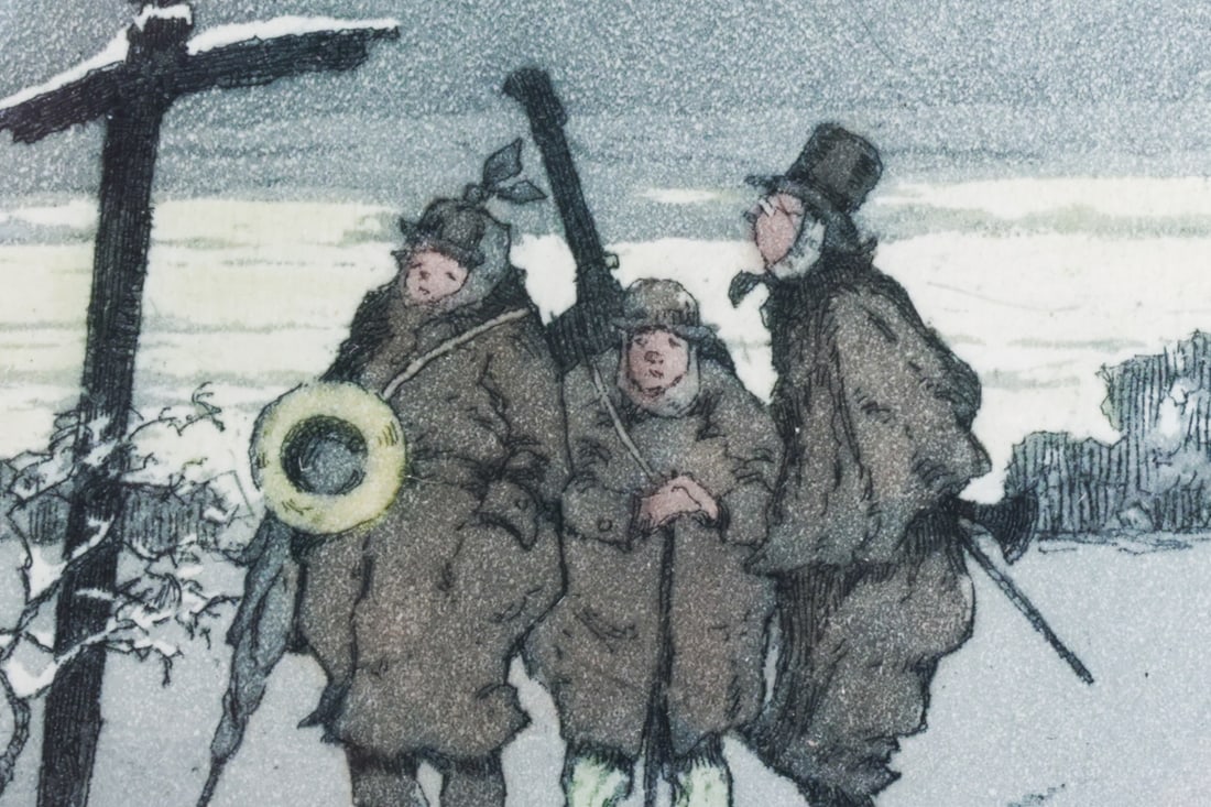 (2) WINTERTIME LITHOGRAPHS - 3