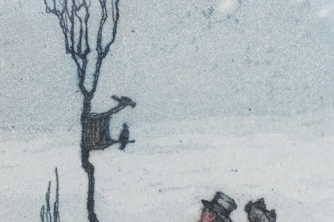(2) WINTERTIME LITHOGRAPHS - 7