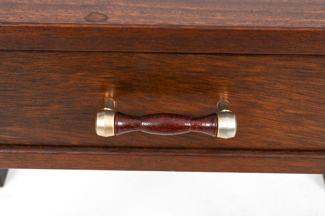 PAIR TEAK NIGHTSTANDS - 8