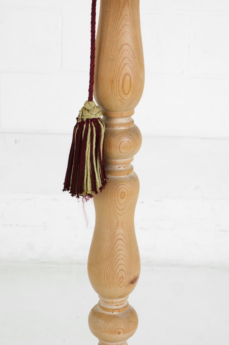 AUSTRIAN TURNED PINE FLOOR LAMP - 4
