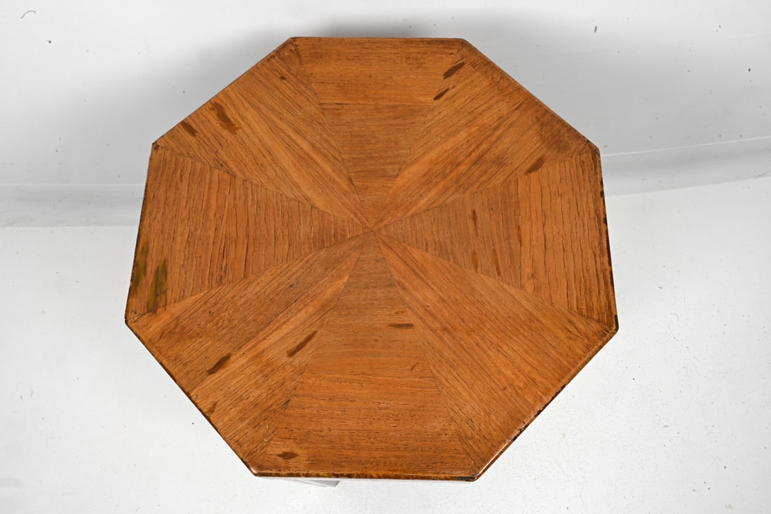 FRENCH ART DECO OCTAGONAL SIDE TABLE - 4