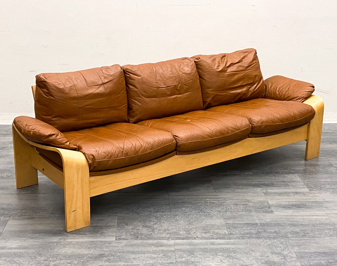 ATTR AKE FRIBYTER PANDA SWEDISH BEECH SOFA C 1970S (1 of 15)