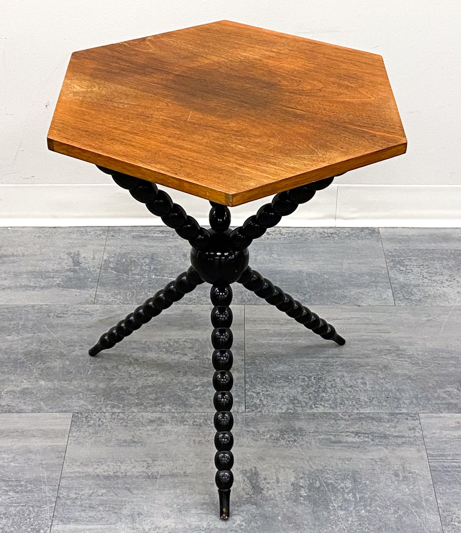 SCANDINAVIAN TURNED LEG TABLE C. 1940S (1 of 13)