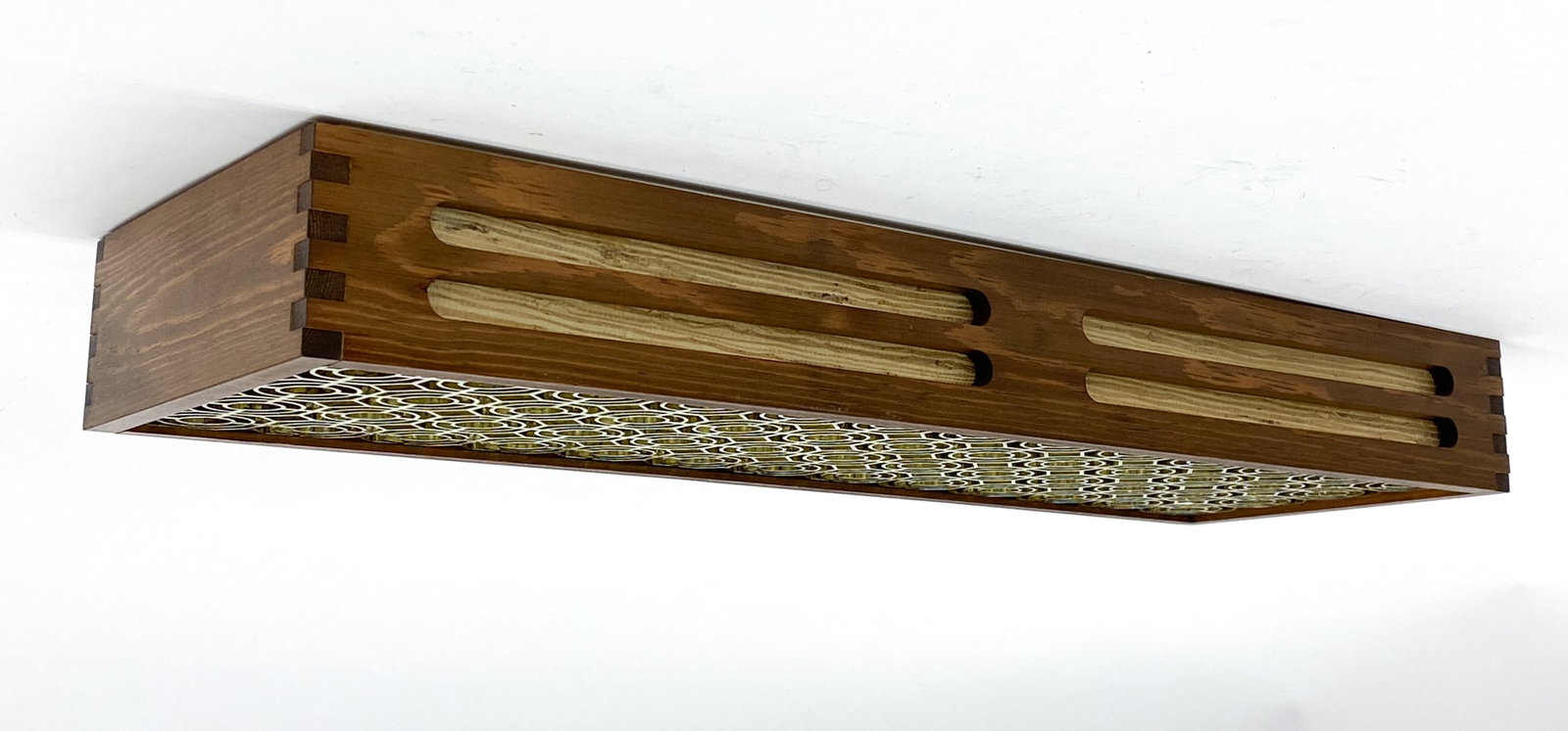 SCANDINAVIAN PINE CEILING LIGHT C. 1960S - 12