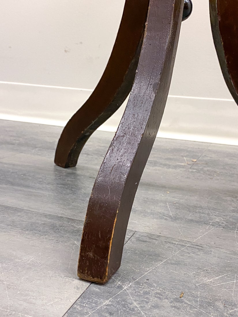ANTIQUE SWEDISH WALNUT SIDE TABLE - 4