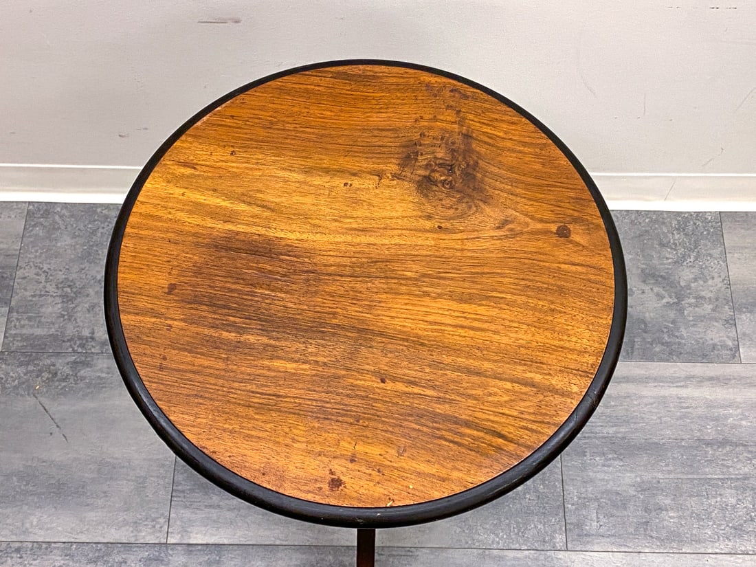 ANTIQUE SWEDISH WALNUT SIDE TABLE - 6