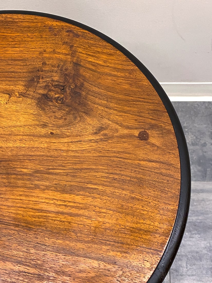 ANTIQUE SWEDISH WALNUT SIDE TABLE - 7