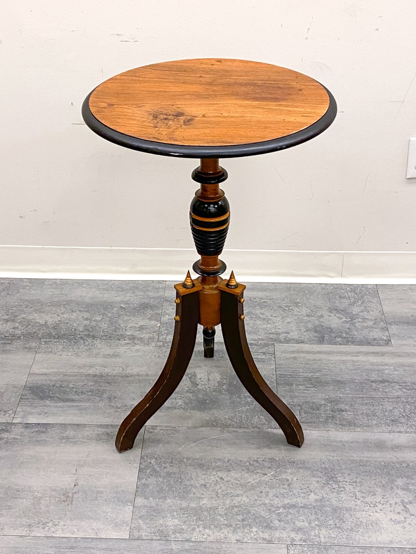 ANTIQUE SWEDISH WALNUT SIDE TABLE - 9