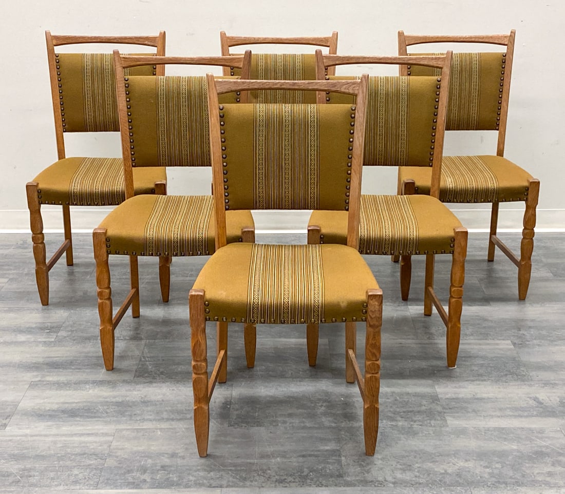 (6) STYLE OF KJAERNULF DANISH OAK DINING CHAIRS (1 of 14)