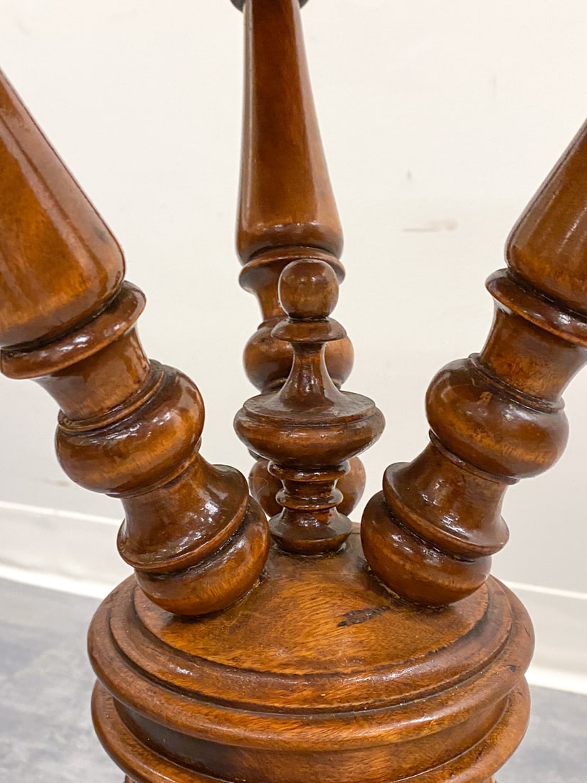 SCANDINAVIAN TURNED PINE TABLE - 7