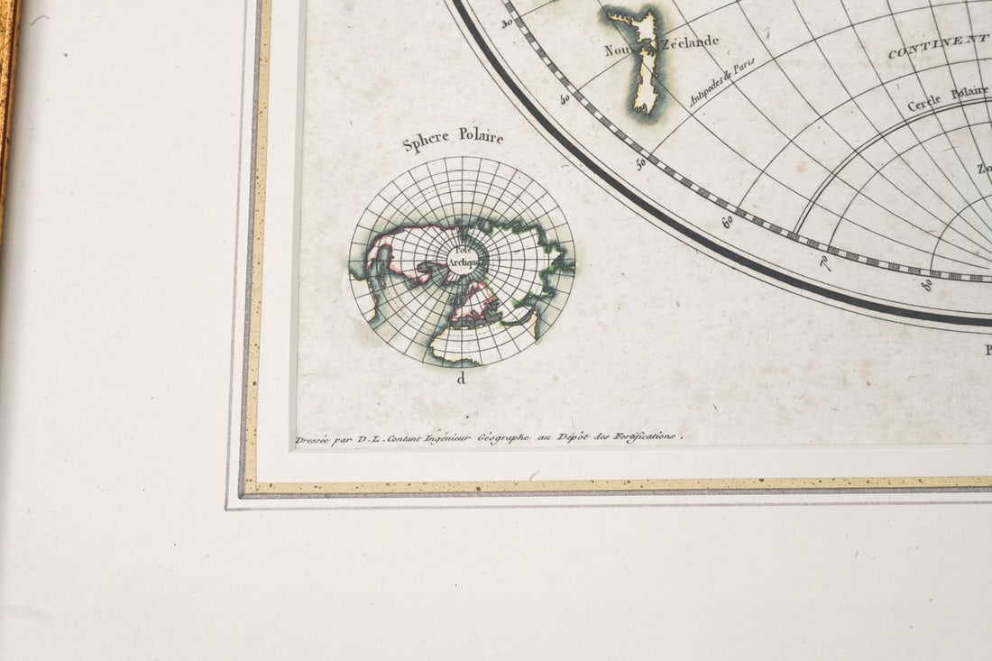 1804 DOUBLE HEMISPHERE WORLD MAP - 3