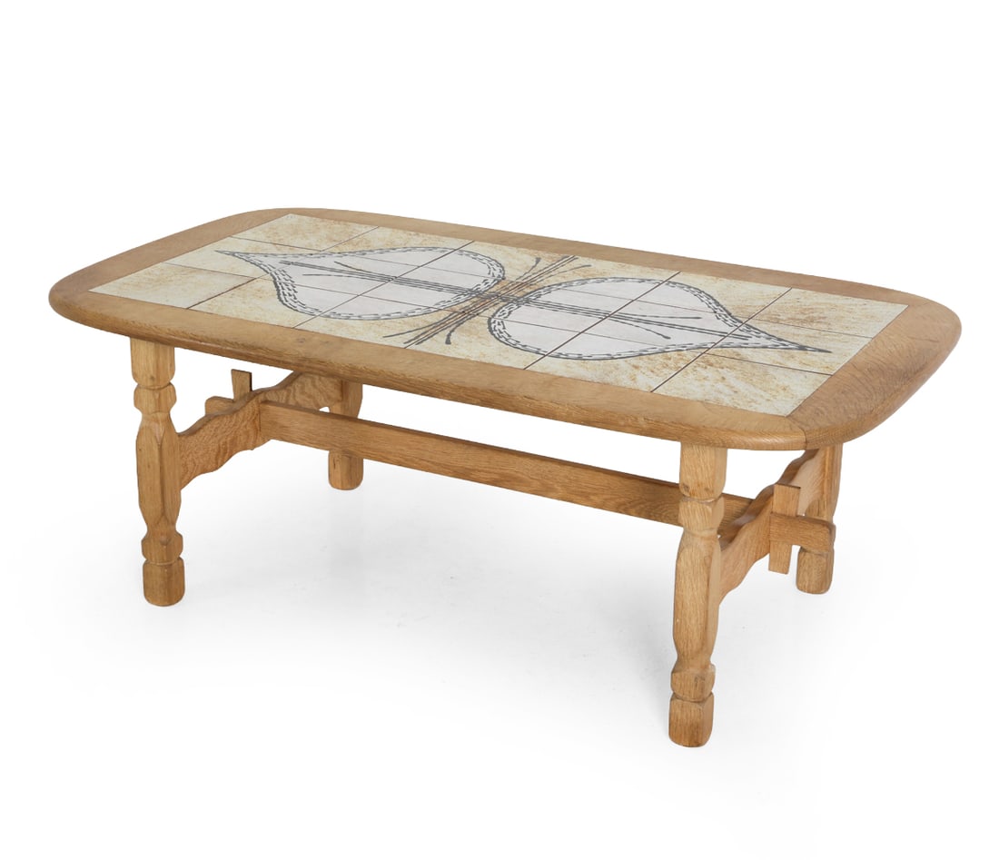 HENNING KJAERNULF DANISH OAK & TILE COFFEE TABLE (1 of 15)