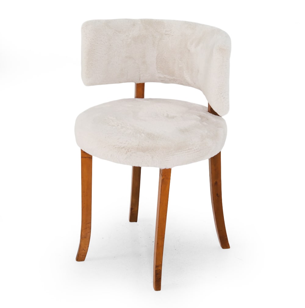 DANISH VANITY CHAIR C. 1960S