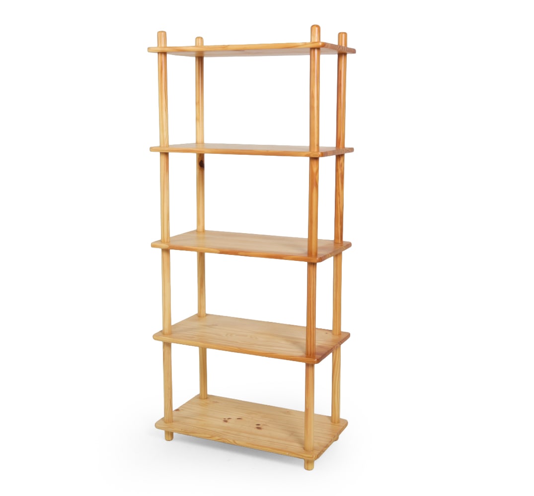 SCANDINAVIAN PINE ETAGERE C. 1970S (1 of 15)