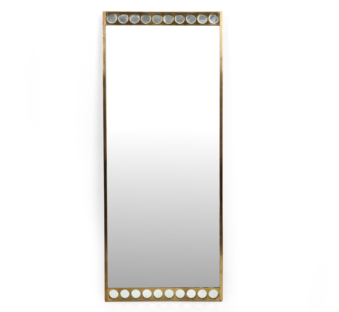 FROSEKE ORION K18 SWEDISH BRASS WALL MIRROR 1960S (1 of 7)