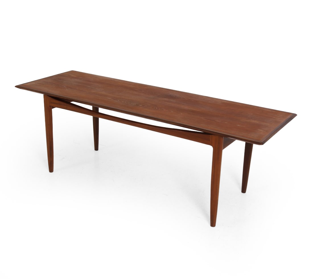 STYLE OF KINDT-LARSEN TEAK COFFEE TABLE C. 1960S (1 of 16)