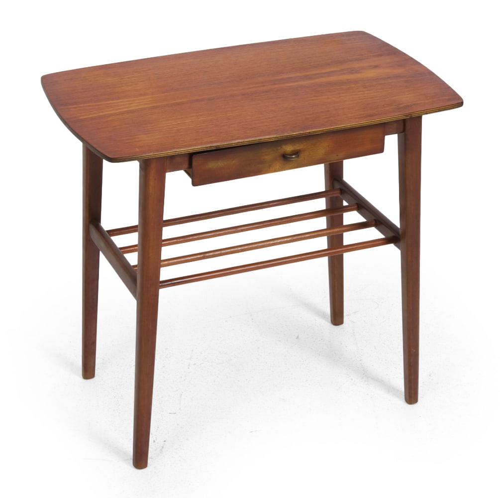 STYLE OF POVL DINESEN DANISH TEAK SIDE TABLE 1960S (1 of 1)