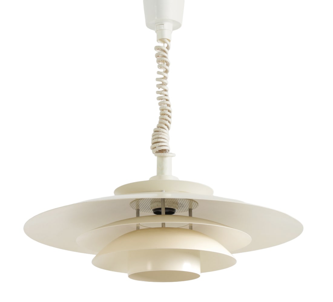 LOUIS POULSEN STYLE DANISH PENDANT LIGHT 1970S