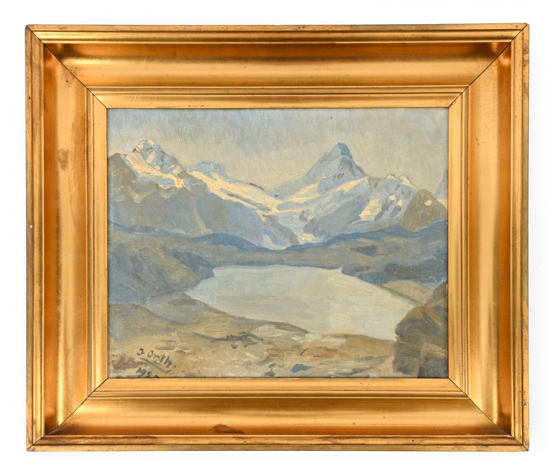 J. ORTH (SCANDINAVIAN) MOUNTAIN LANDSCAPE O/C (1 of 5)