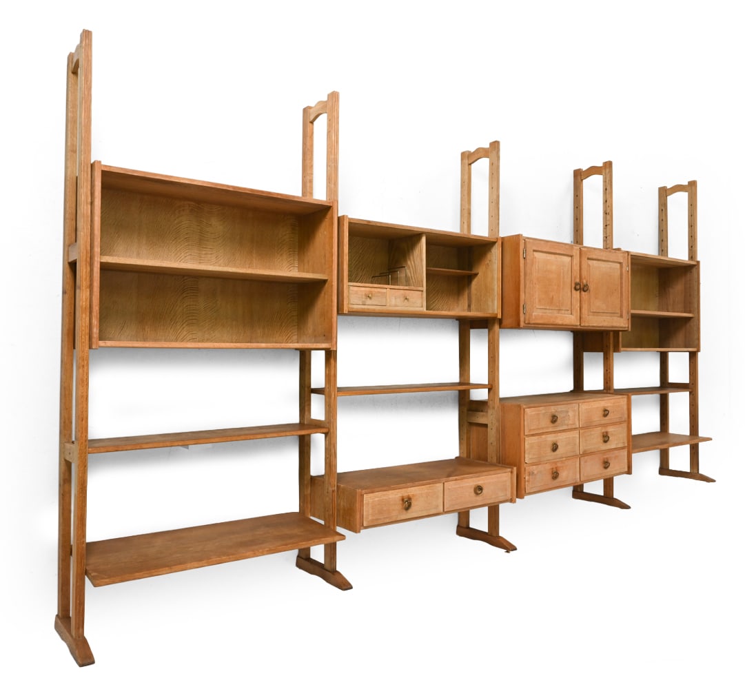 KJAERNULF STYLE DANISH OAK WALL SYSTEM C. 1960S (1 of 18)