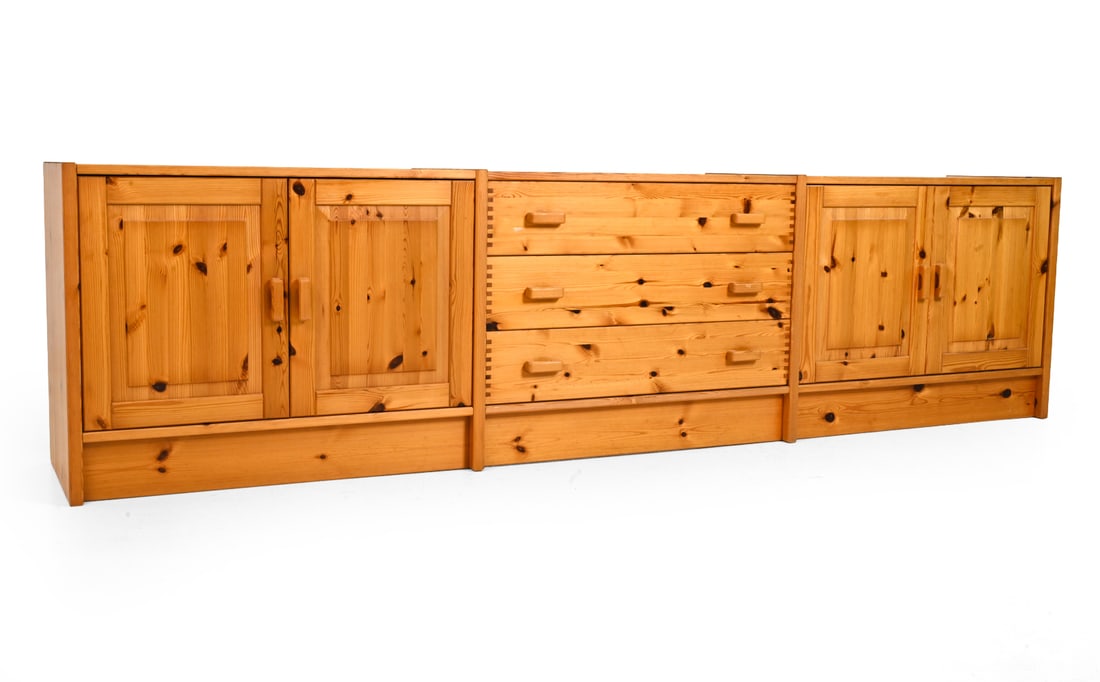 WILHELMSSON STYLE SWEDISH PINE SIDEBOARD C. 1970S