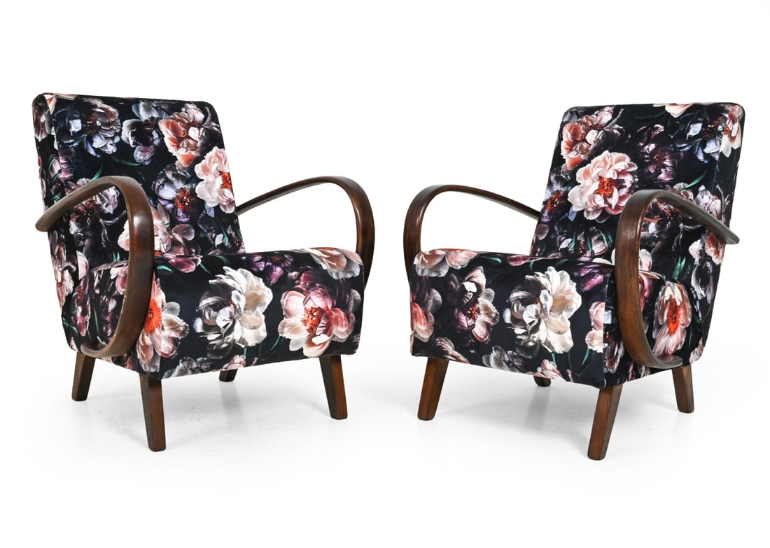 PAIR JINDRICH HALABALA FOR UP ZAVODY LOUNGE CHAIRS