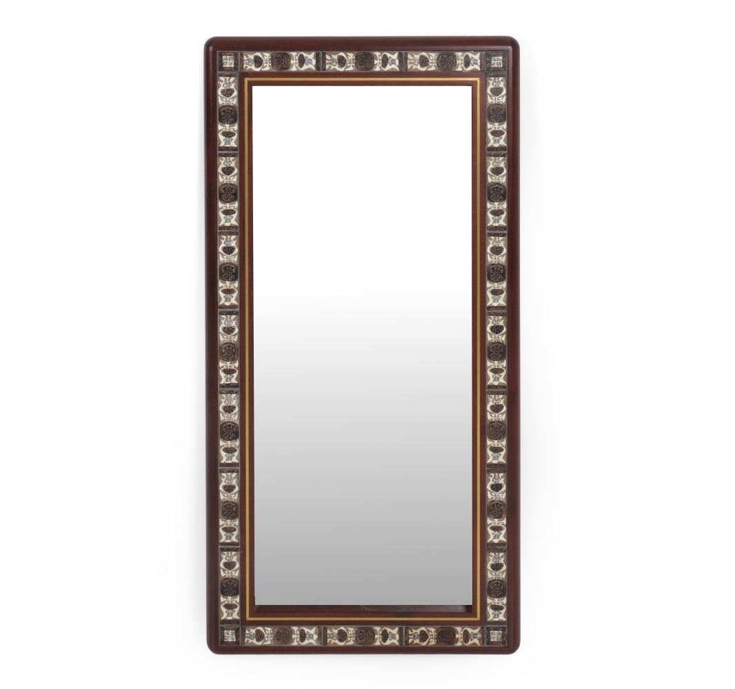 SEVERIN HANSEN FOR HASLEV TEAK & TILE WALL MIRROR (1 of 11)
