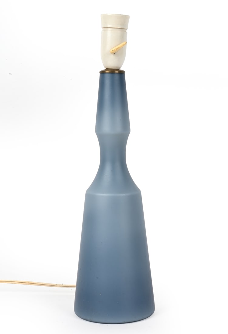 KASTRUP DANISH GLASS TABLE LAMP C. 1960S