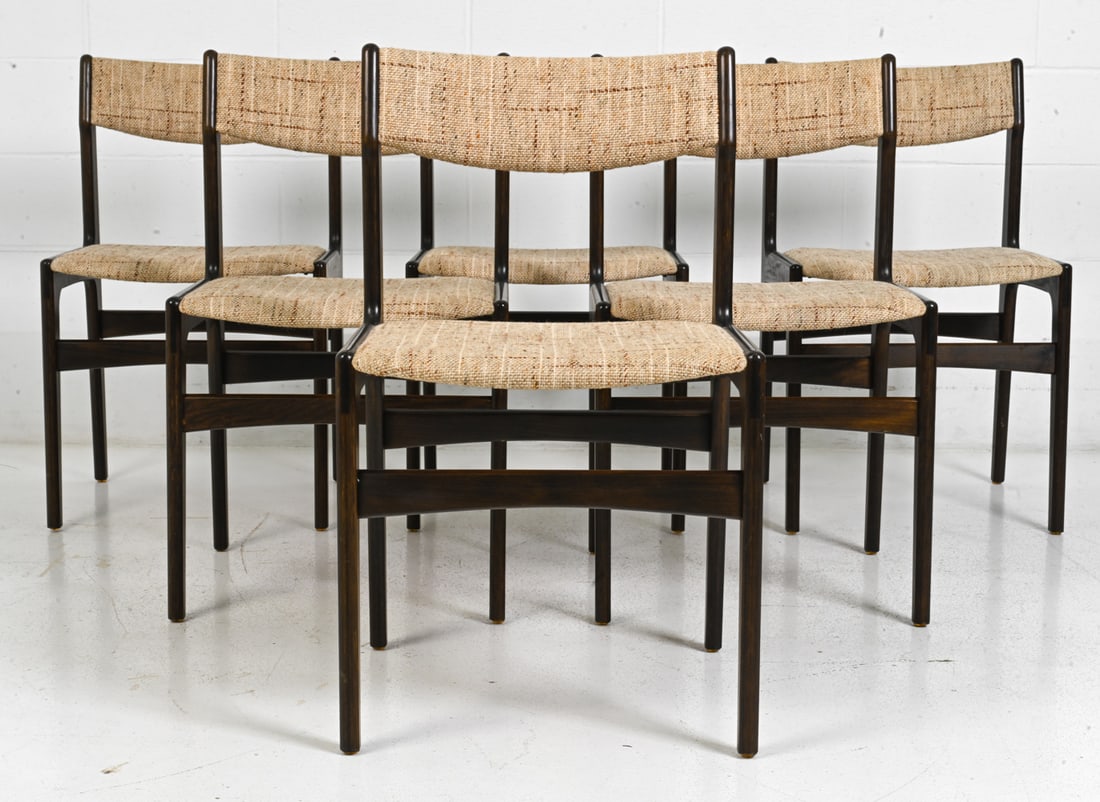 (6) ERIK BUCH DANISH TEAK DINING CHAIRS C. 1960S (1 of 13)