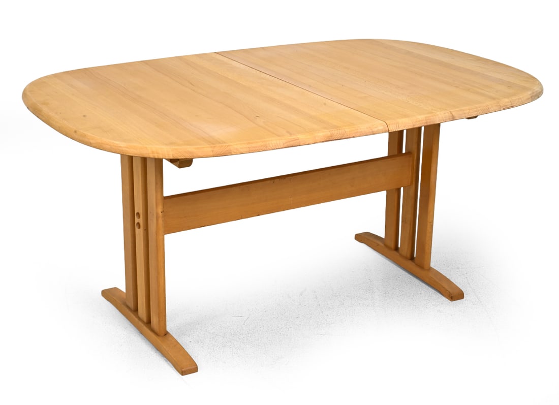 MOGENSEN STYLE EXTENDING DINING TABLE C. 1970S (1 of 1)