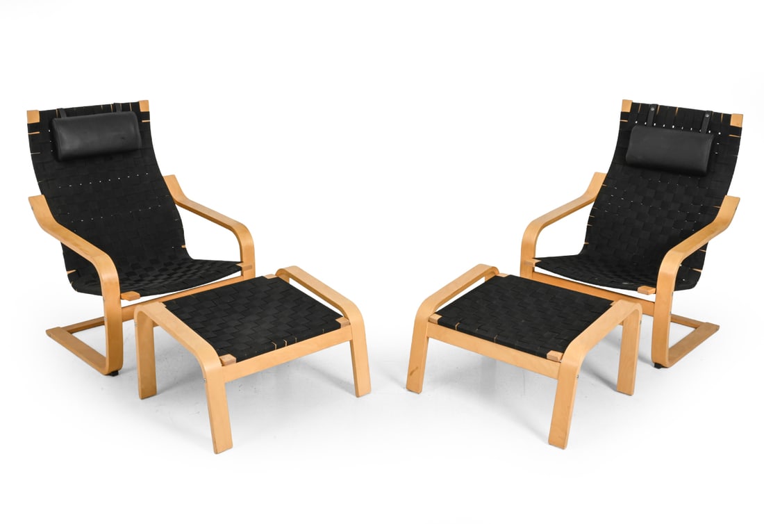 NAKAMURA FOR IKEA "POANG" LOUNGE CHAIRS & OTTOMANS (1 of 1)