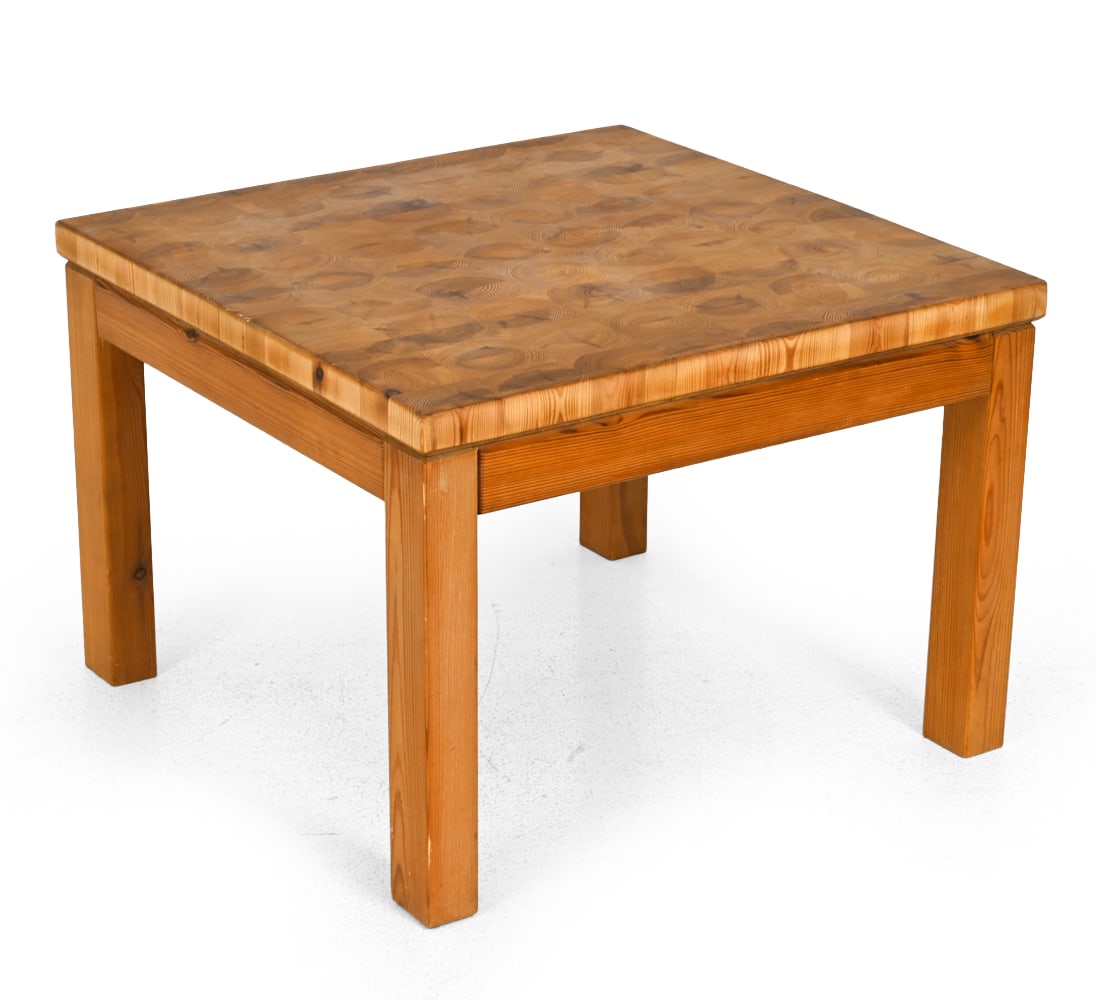 ATTR. LEIF WIKNER SWEDISH PINE COFFEE TABLE 1970S (1 of 1)