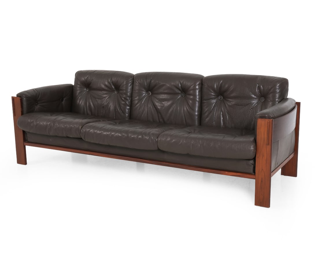 JYDSK MOBLER DANISH ROSEWOOD & LEATHER SOFA 1970S (1 of 19)