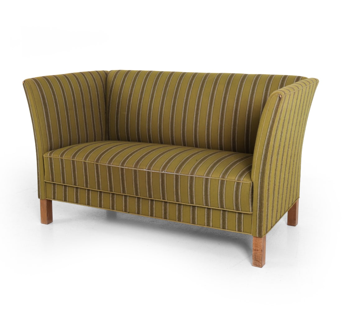 GRETE JALK STYLE DANISH LOVESEAT SOFA C. 1960S