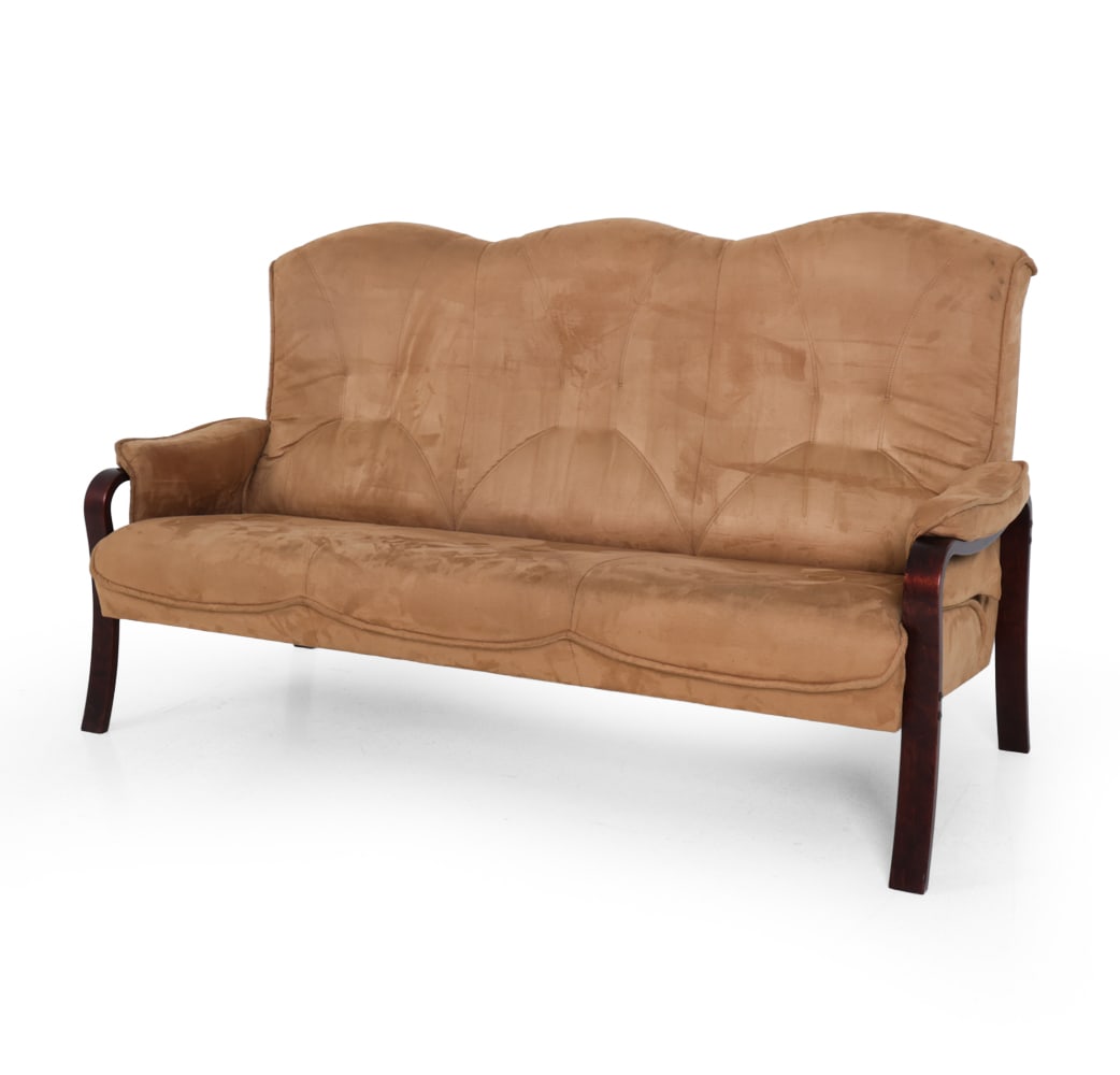 FARSTRUP STYLE DANISH SUEDE SOFA C. 1970S