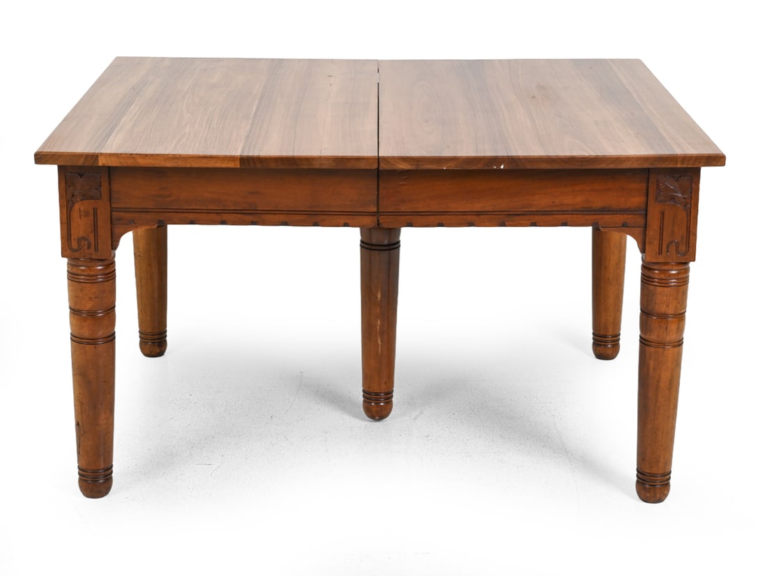 ANTIQUE WALNUT DINING TABLE - 2