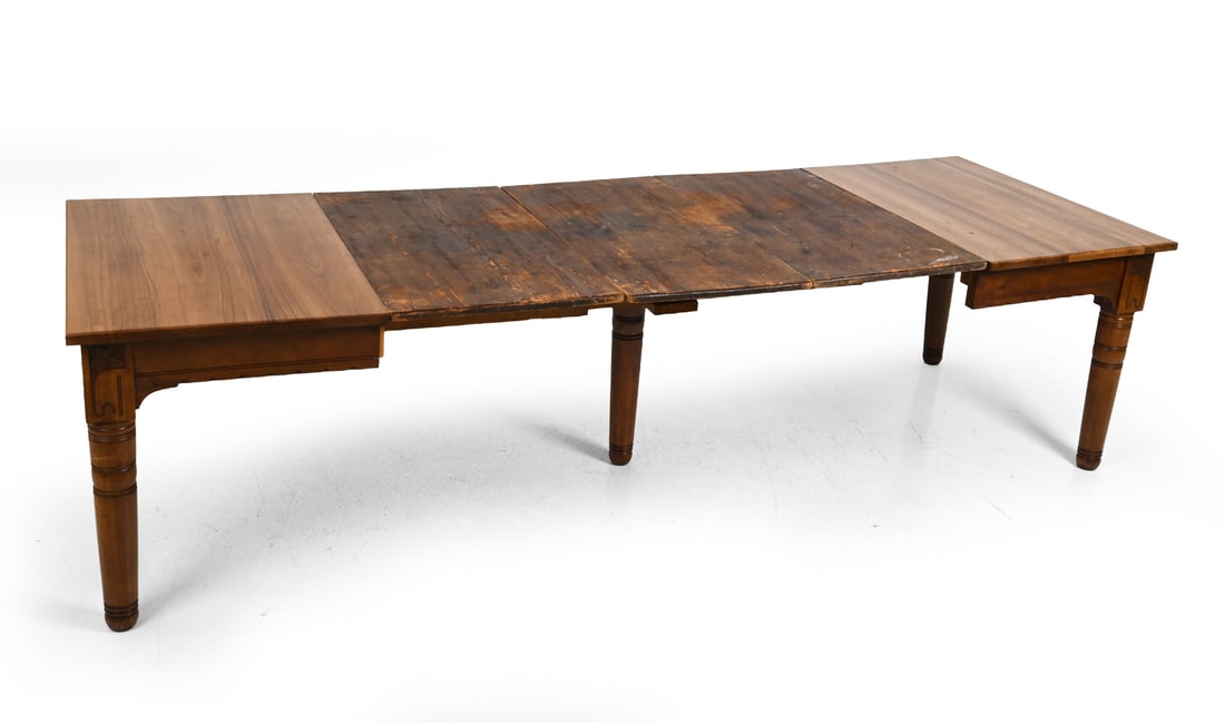 ANTIQUE WALNUT DINING TABLE - 3