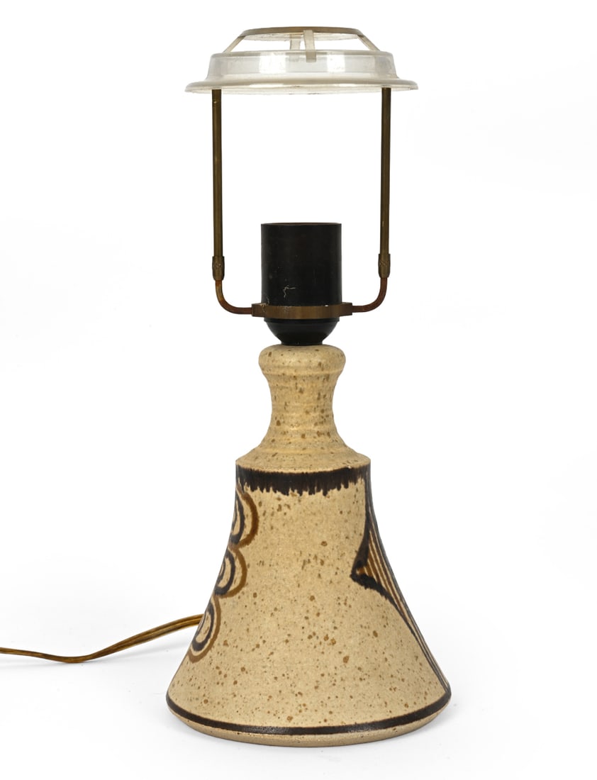 DANISH STUDIO CERAMIC TABLE LAMP C. 1960S (1 of 12)