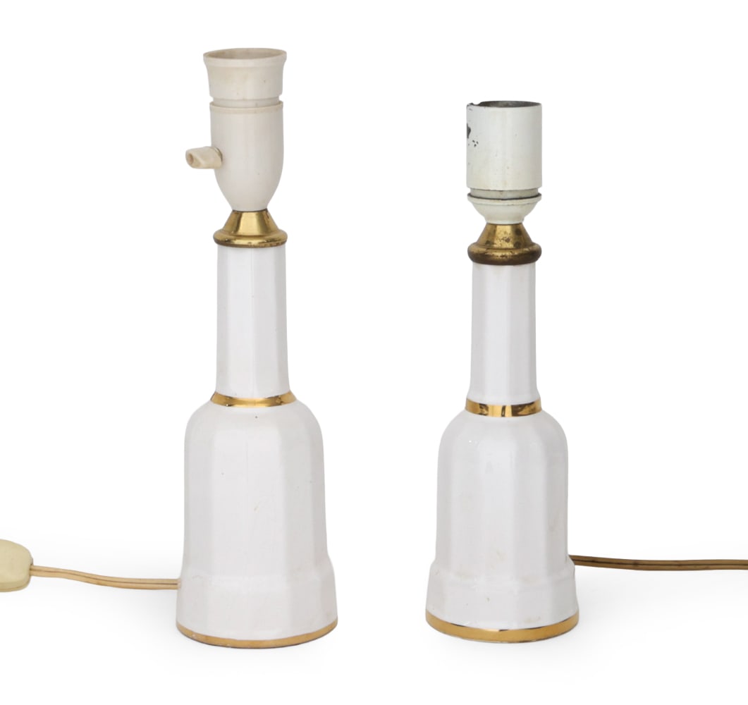 (2) SOHOLM DANISH PORCELAIN HEIBERG TABLE LAMPS (1 of 1)