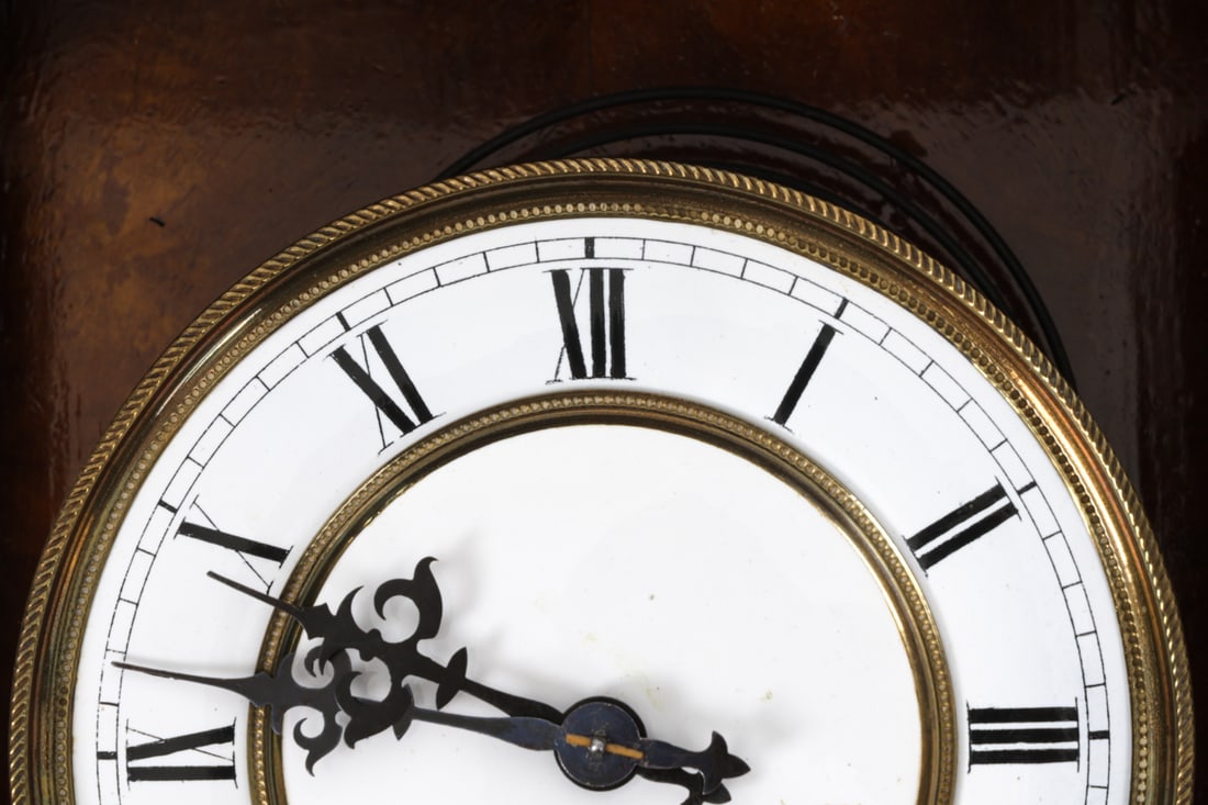 JUNGHANS GERMAN WALNUT VIENNA WALL CLOCK - 11