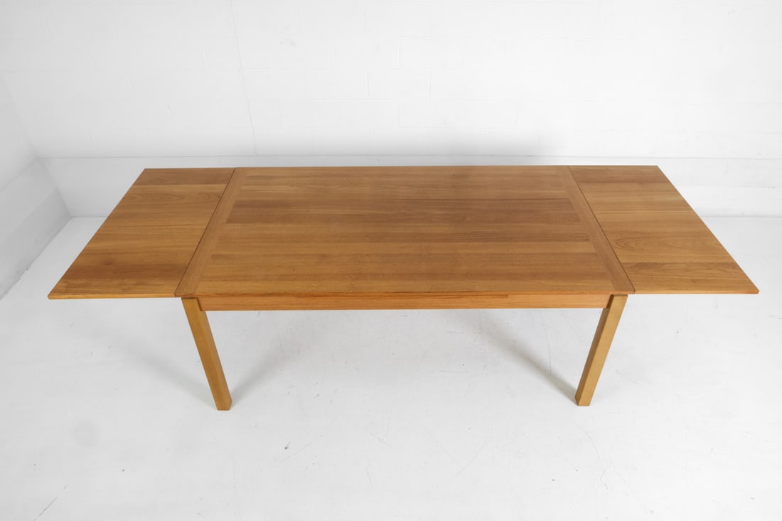 ANSAGER DANISH OAK EXTENDING DINING TABLE - 10