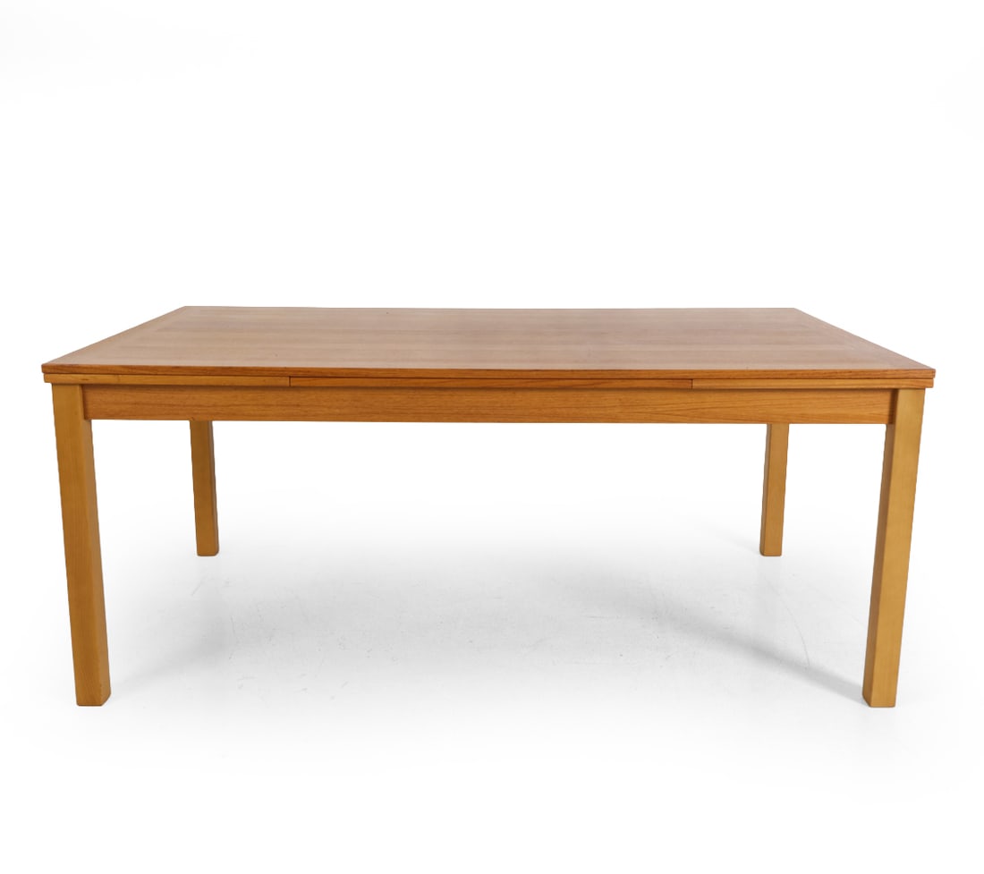 ANSAGER DANISH OAK EXTENDING DINING TABLE - 2